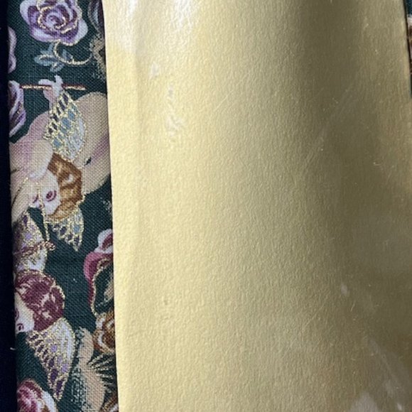 VTG Angel Cherubs Padded Floral Fabric Double Picture Frame Holds 7 Photos - Picture 10 of 11